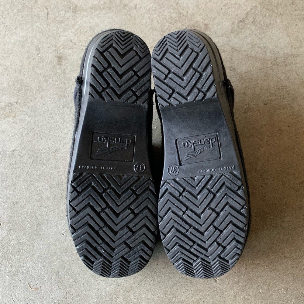 Dansko Black Fabric Clogs - Picture 3 of 5